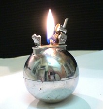 BRIQUET * The  ball by LANCEL * Vintage fuel Lighter * Feuerzeug * Accendino