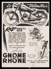 Publicité Moto GHIME RHONE  125 cm3 R4B Motocyclette Vintage Ad Advertising 1952