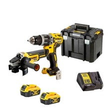 Dewalt DCK2080P2T-QW – Kit de 2 outils- DCD796 Perceuse sans fil + DCG405 Meuleu