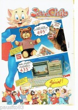 PUBLICITE ADVERTISING 116  1986   JouéCub  jeux premier ordinateur gaby l'ours