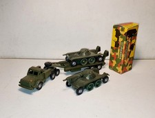 Lot POLITOYS Panhard EBR + Camion Porte Char AMX Jouet Ancien 1/41 No Dinky Toys