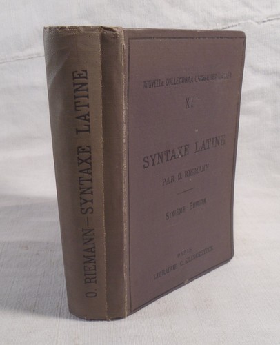 Syntaxe latine apres - latine, d'apres