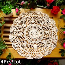 4pcs nappes rondes coton - rondes,