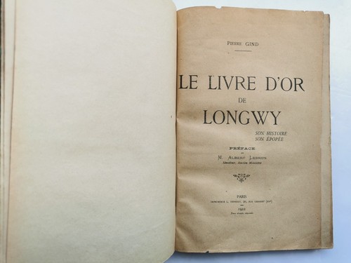 Livre de longwy - de, son