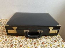 Ancienne Malette Sacoche Georges Henon Paris Cartable Homme Noir Occasion 