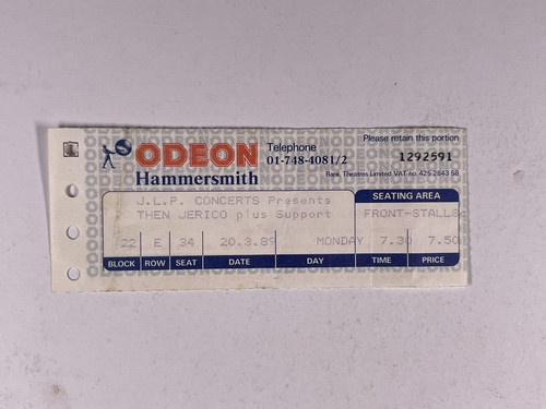 Then jerico concert ticket - jerico,