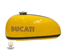CONVIENT POUR RÉSERVOIR ESSENCE DUCATI 450 RT 450 R/T ACIER JAUNE ET NOIR