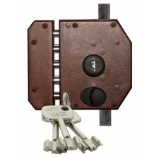 Serrure en applique 6 points -