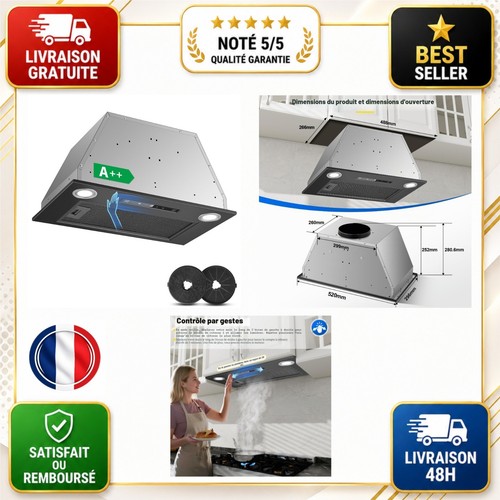 Hotte aspirante encastrable - , 52