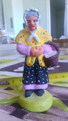 Santon creche femme âgee avec - creche,