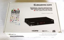 Décodeur TNTSAT Sagemcom DS81HD complet (avec carte périmée)