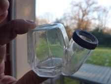 ancien encrier verre siphoide