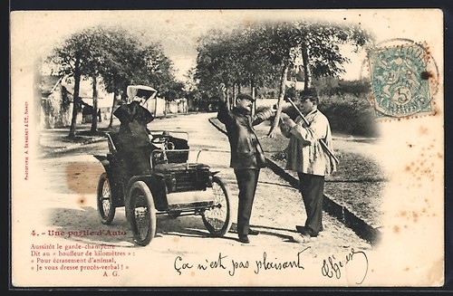 Voiture aussitot le garde - le,