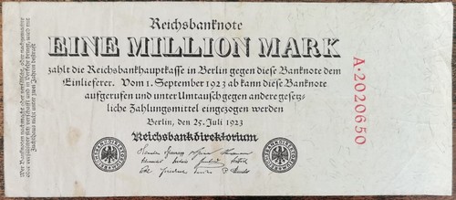 Billet allemagne million - billet,