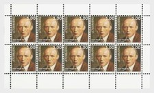 Luxembourg 2024 Jean-Pierre Beckius 1899 1946 artist  Painters sculpture 10v FUL