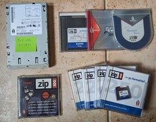 ✅VINTAGE ✅Iomega ZIP 250 IDE + 8 disquettes ✅ TEST OK ✅