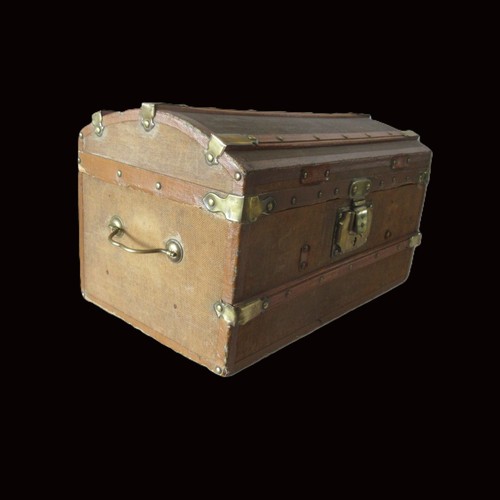 Ancienne malle bombée pour - malle,