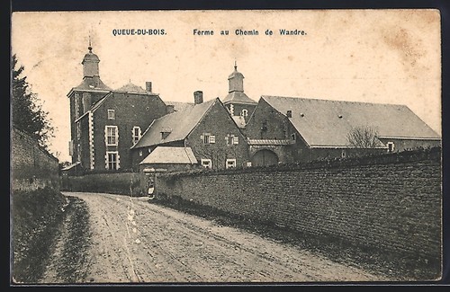 Cpa queue bois ferme - cpa, au