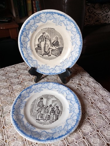 Deux assiettes lunéville - deux, kg