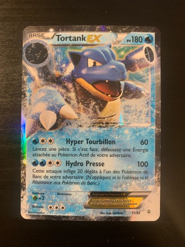 Carte pokémon tortank - carte, ex