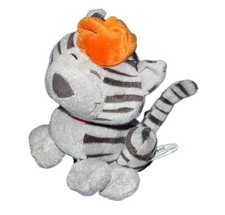 Peluche doudou chat tigré