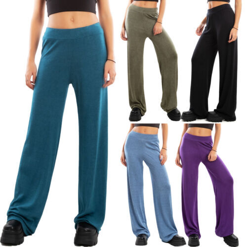 Pantalons femme palazzo maglia - femme,