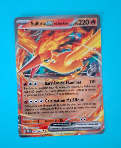 Carte pokemon sulfura - carte, la