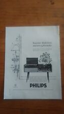 PUB ANCIENNE ADVERT - MEUBLE RADIO PHILIPS DOS REMY MARTIN