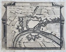 GRAVURE CARTE PLAN PIETER VAN