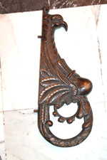 fronton bois tête d'aigle en