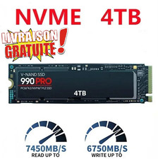 SSD 990 PRO 4To NVMe M.2 PCIe 4.0 – Ultra Rapide Lecture 7450MB/s PS5 PC