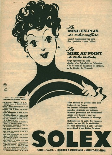 Publicité ancienne automobile