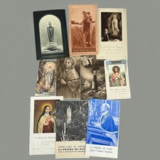 Lot d’images pieuses anciennes religieuses vintage catholiques collection