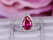 Bague diamant saphir rose