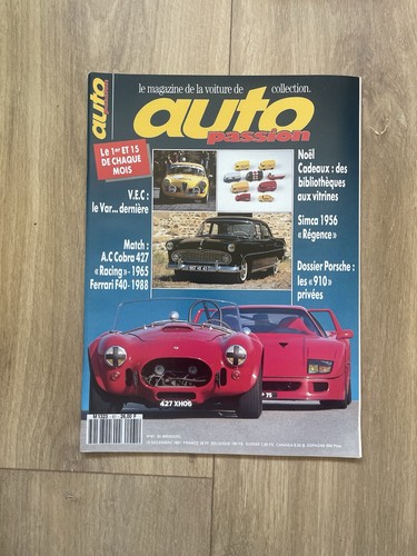 Magazine auto passion - passion, 1991