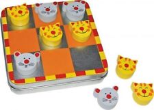 JEU DU MORPION EN BOIS "CHATS