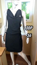 DDP Taille 36  Superbe robe sans manches doublée noire polyester black dress
