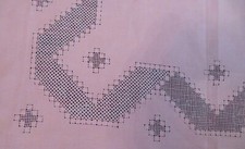 NAPPE à THE ancienne LIN rose