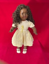 Rare ancienne poupée Raynal Florence noire en rhodoïd 1957