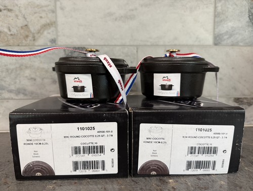 Two staub enameled cast iron - two,