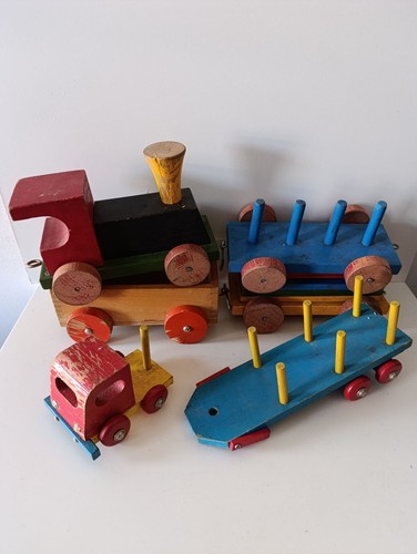 Lot jouets anciens bois - jouets,