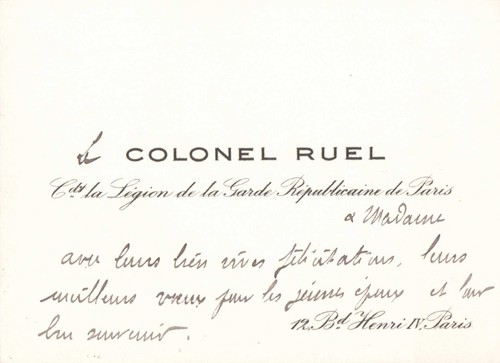 Ancienne carte visite - ancienne,