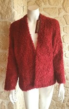 Gilet maille bordeaux neuf