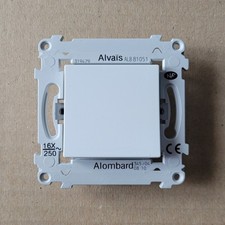 ALOMBARD SCHNEIDER ALB81051 - 1 Interrupteur Va et Vient - Alvais - Blanc