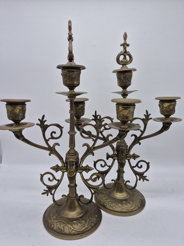 Paire chandeliers ancien - paire,