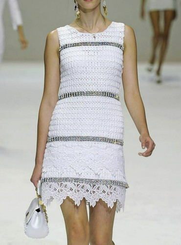 Robe tricot coton - robe, de