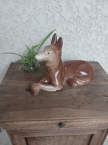 Chien faïence clément - chien,