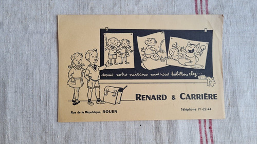 Ancien buvard publicitaire - ancien,