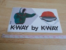 Autocollant vintage K-WAY BY