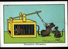 VILLEFRANCHE (69) IMAGE ancienne / BLEDINE / PIEGE à RAT / Benjamin RABIER